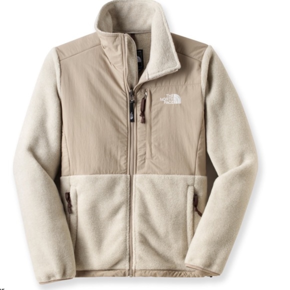 north face cream fleece